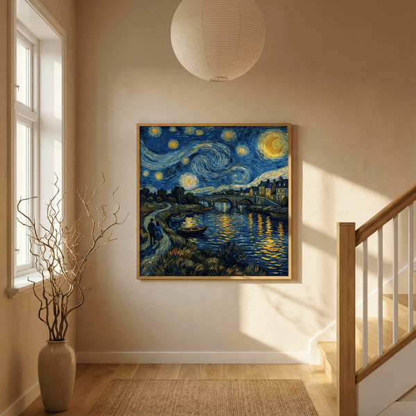 Vincent Van Gogh Poster green yellow mix for lounge area art poster