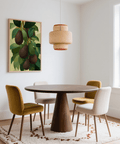 Avocado Wall Art Print, stylish green and beige color combination for cafe kitchen