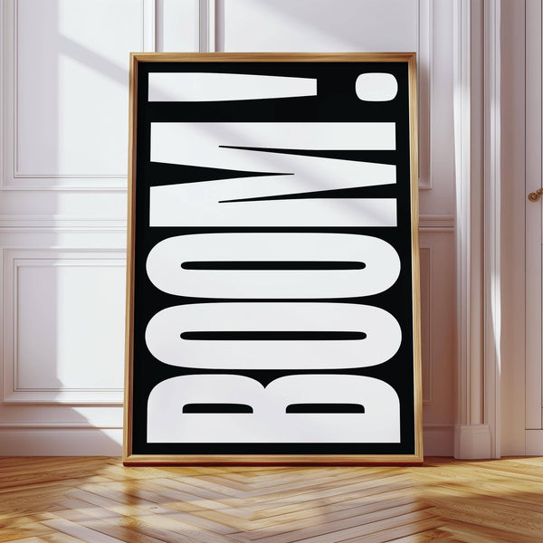 Minimalist modern typography wall art for contemporary spaces