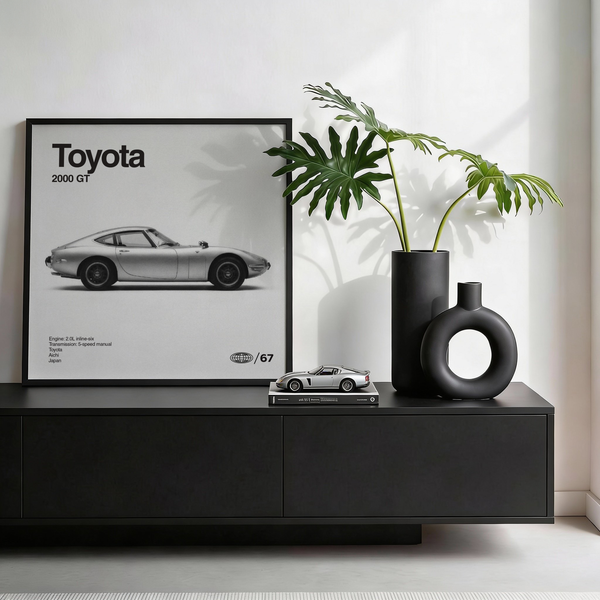 Vintage Car Art Print showing a vintage car, perfect for hallway