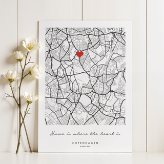 Custom Anniversary Gift art print with white background, ideal for modern living spaces