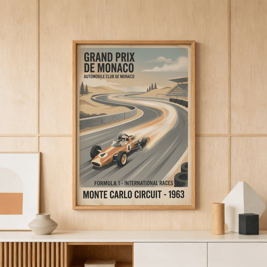 Vintage racingögonblick