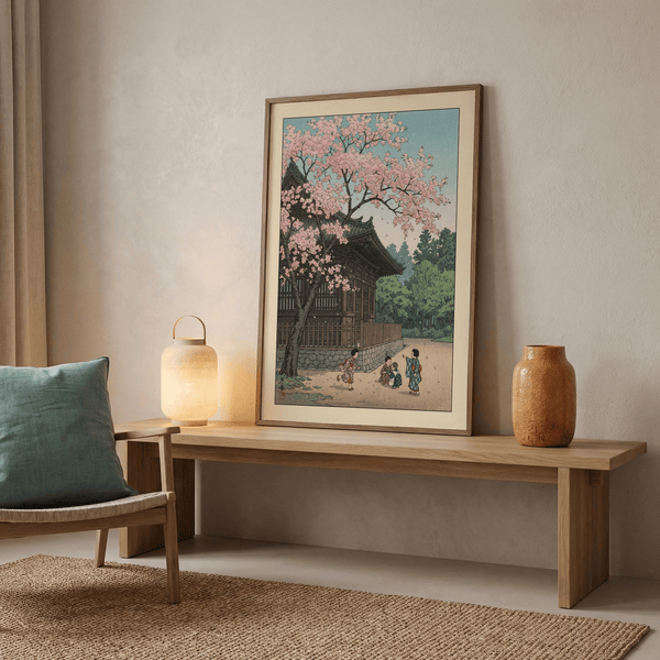 Border detail of print illustrating the subtle margin around the artwork