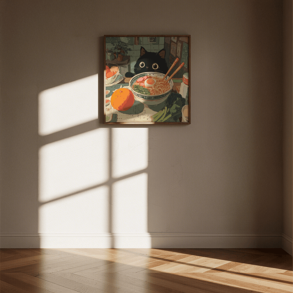 Foodie Wall Art for stylish dining room in black and white