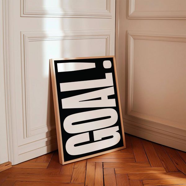 Minimalist motivational Goal Poster for modern home decor