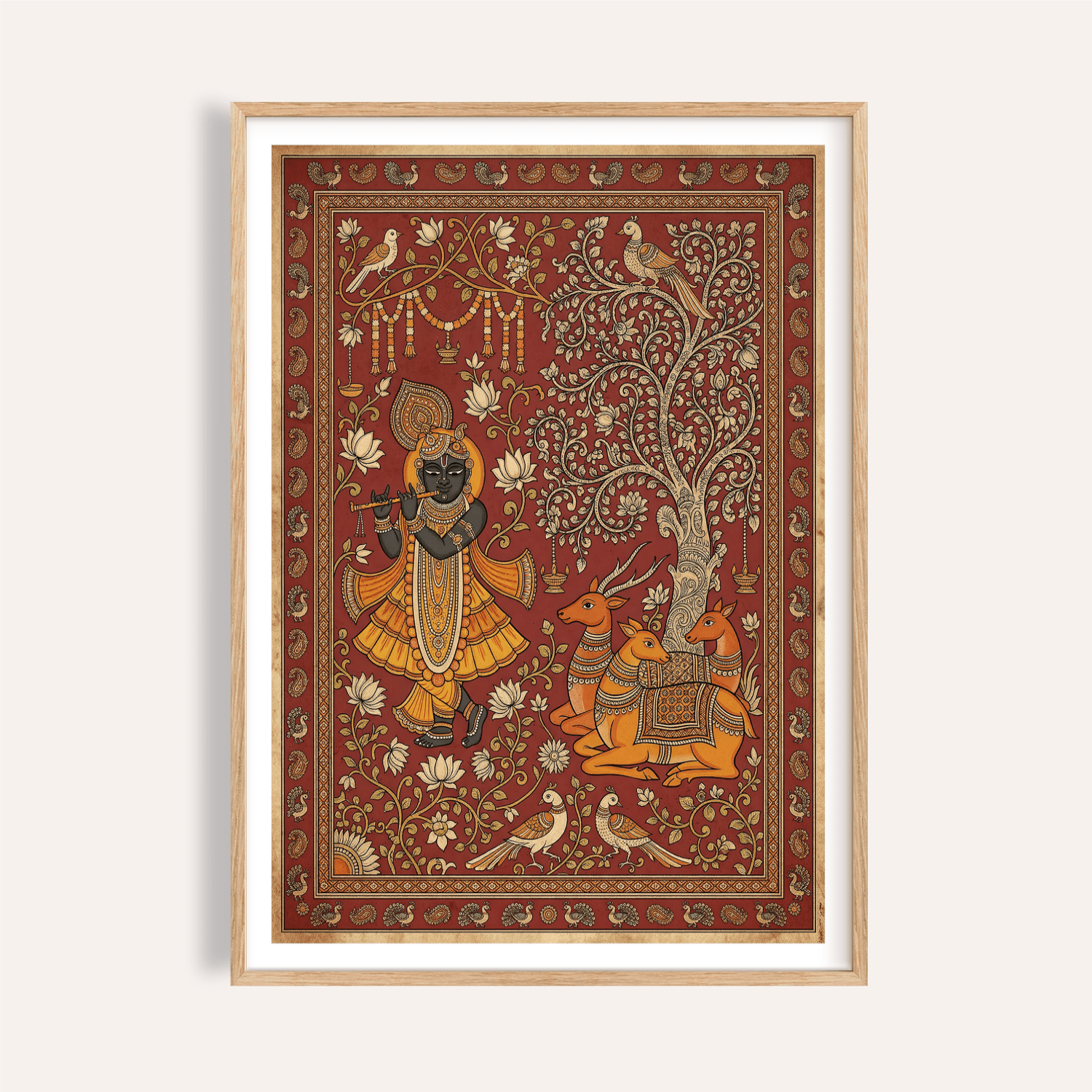 Indian Folk Art Print | Traditional Wall Decor Poster