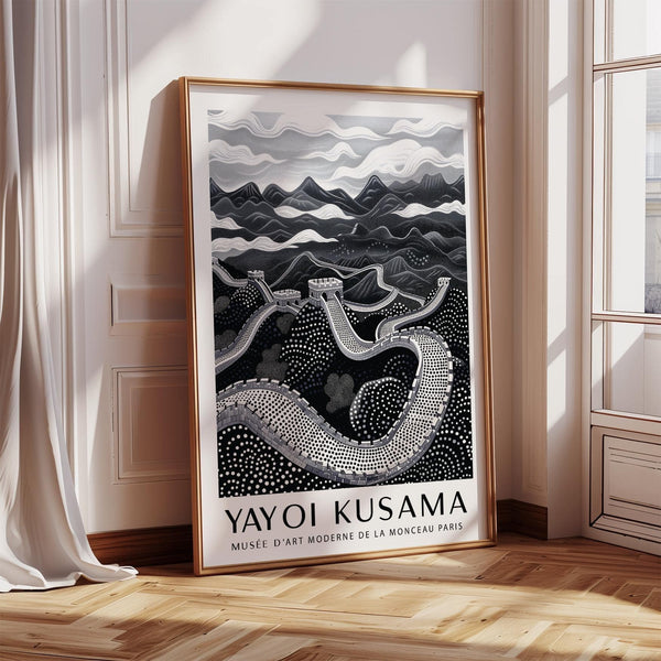 Framed Chinese wall art for minimalist interiors