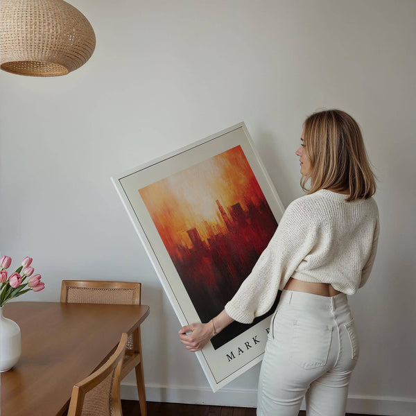 Large California wall art print for statement wall decor