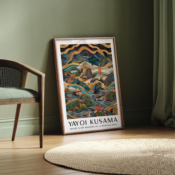 Modern Buddha poster with a peaceful composition