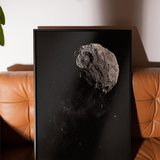 Mars Art Print in Black and White, suitable for home office décor