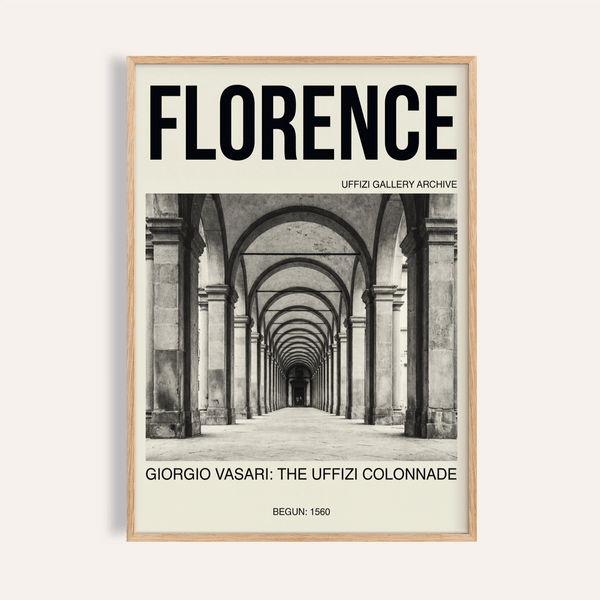 Florence Architecture Print | Black and White Poster