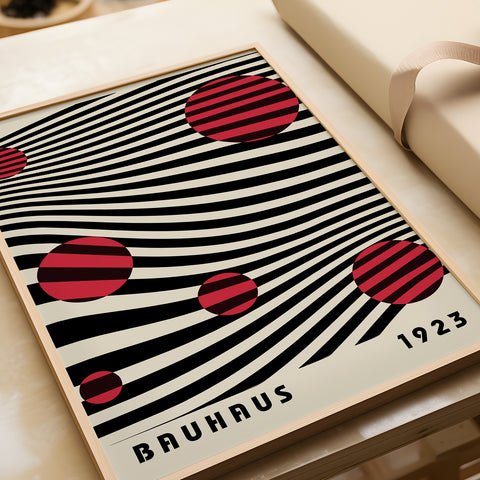 Sophisticated Bauhaus-inspired poster
