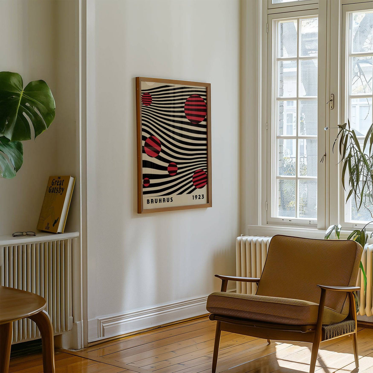 Elegant large Bauhaus wall art for sophisticated decor