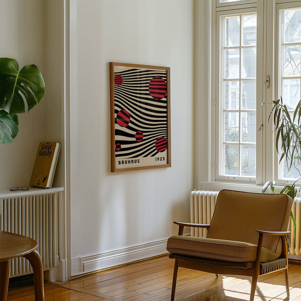 Elegant large Bauhaus wall art for sophisticated decor