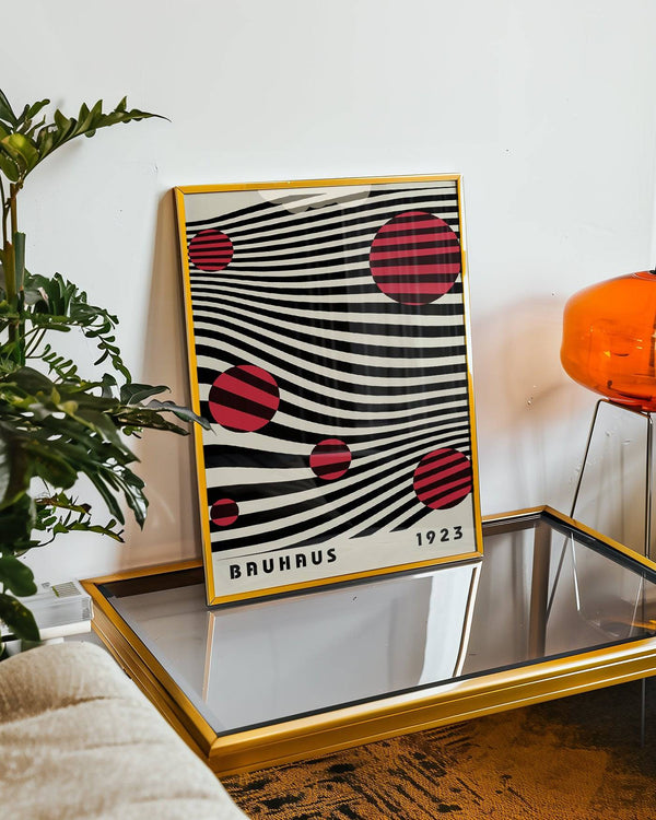 Modern large Bauhaus wall art for contemporary interiors