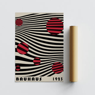High-quality large Bauhaus wall art on matte paper