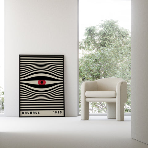 Hypnotic Bauhaus wall decor piece
