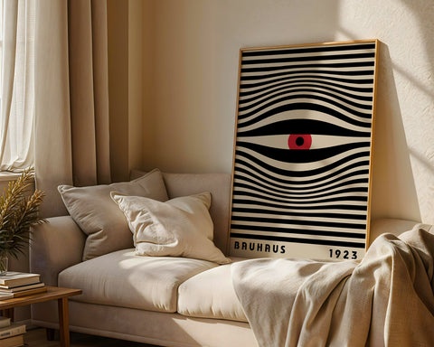 Contemporary Bauhaus-inspired statement art
