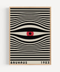 Bauhaus abstract eye wall art
