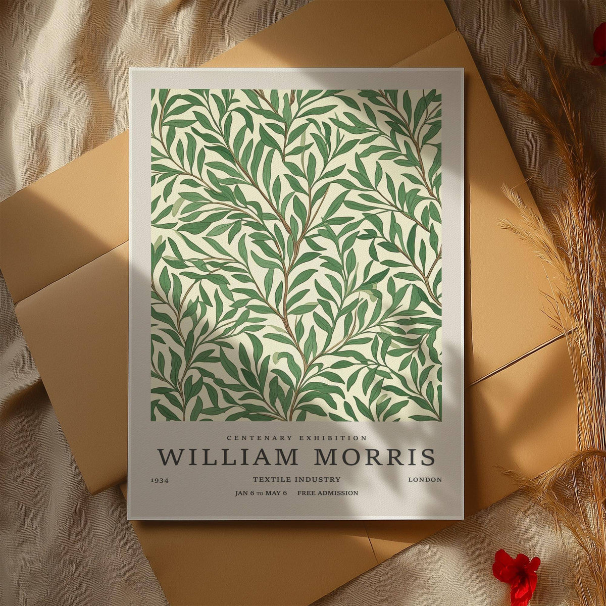 Elegant cream and green classic art posters perfect for study rooms