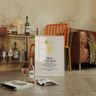 Summer-inspired drink poster for wall pictures for kitchens