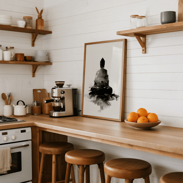 Bold Spiritual Poster, Black and White, reading nook poster