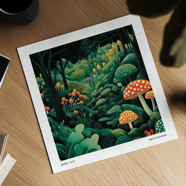 high-quality enchanted forest wall art with lush foliage