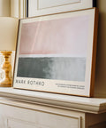 Grey-green and blush pink wall decor