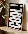 COOL typography poster for office and living room decor