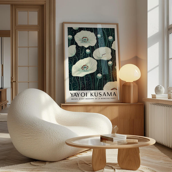 Contemporary Poppy Prints featuring organic flowers in soft tones.