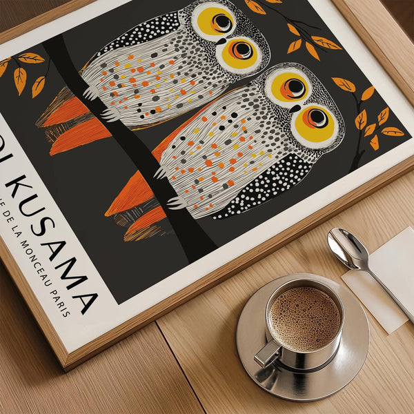 Statement owl wall art for creative and modern spaces