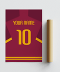 Minimalist jersey-back design print with oversized 10 and sleeve blocks