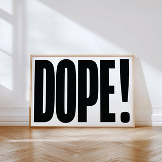 Big text poster ideal for games rooms and offices