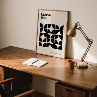 Modern wall print labeled Pictures for Home Office with striking contrast.