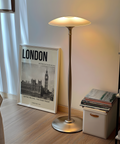 Archive-inspired London wall art print with Gothic Revival river front text