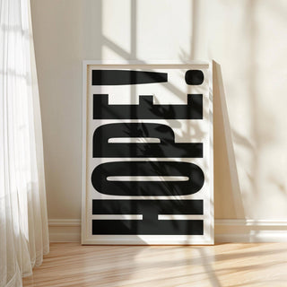 Crisp black-and-white motivational work posters suitable for modern decor