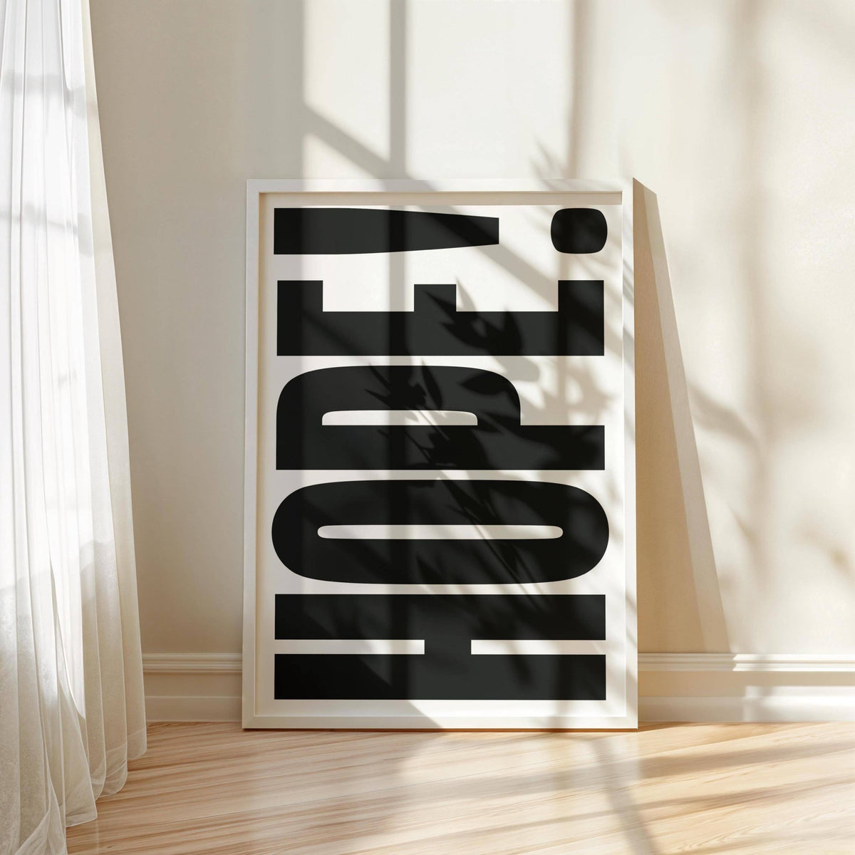 Crisp black-and-white motivational work posters suitable for modern decor