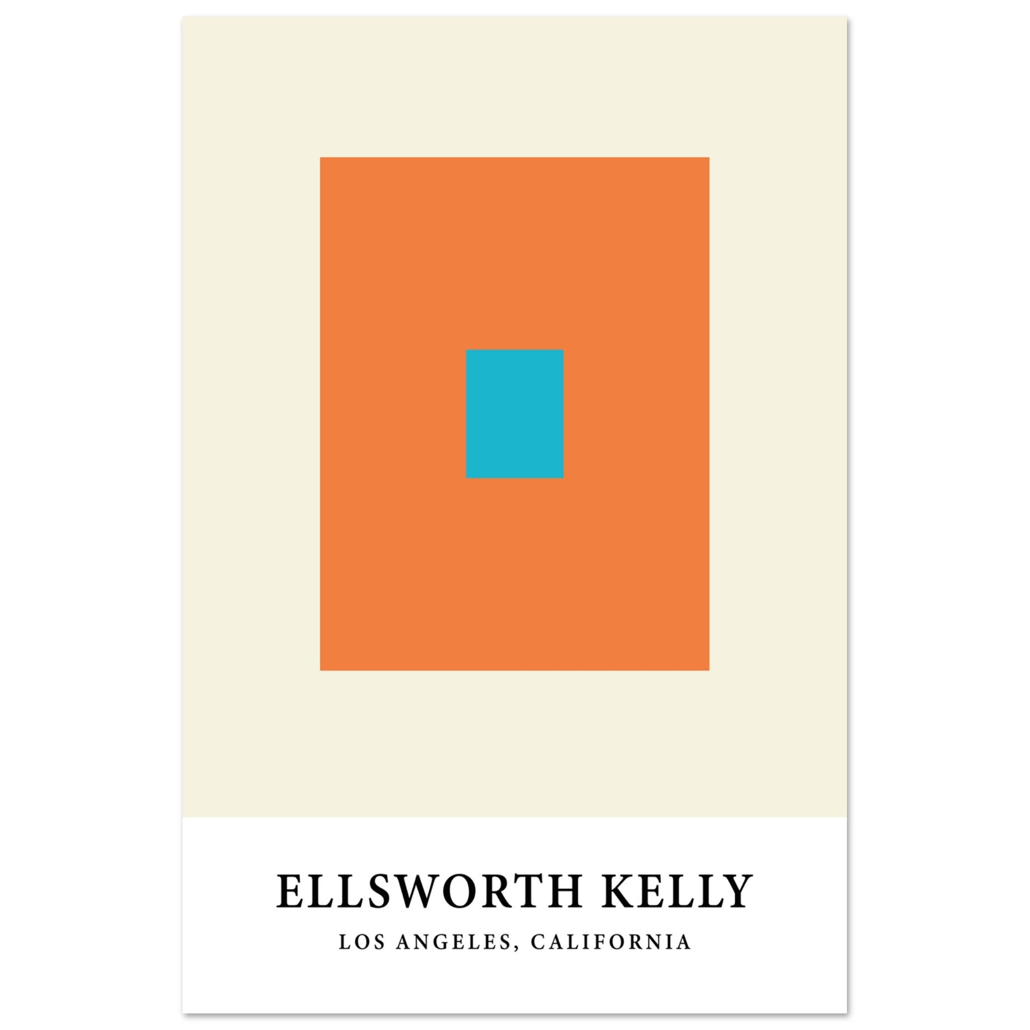 Orange Blue Ellsworth Kelly Inspired Art