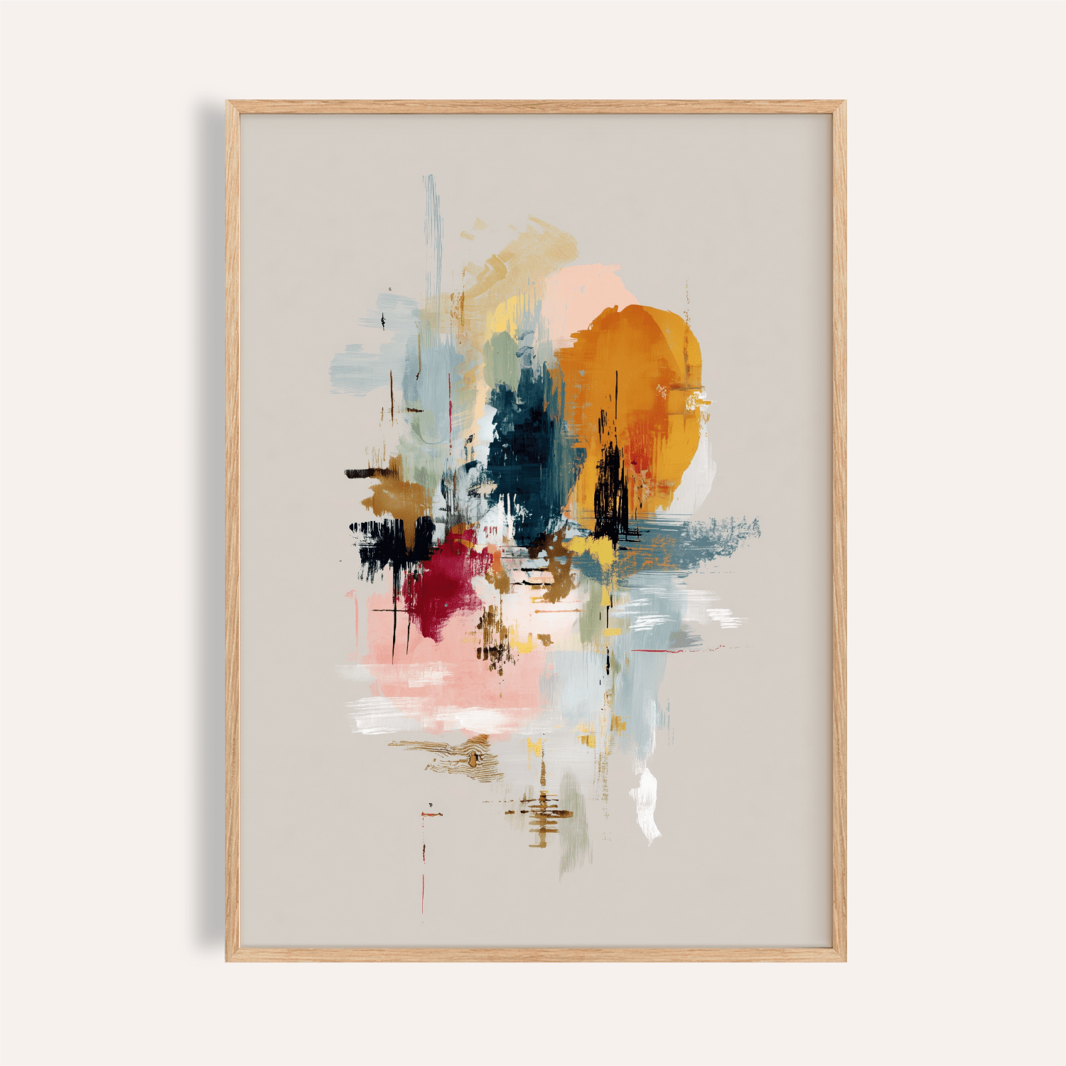 Color Burst Abstract Wall Art Poster Print