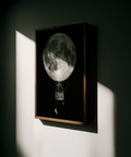 Moon Hot Air Balloon Art surreal wall art print for creative studio