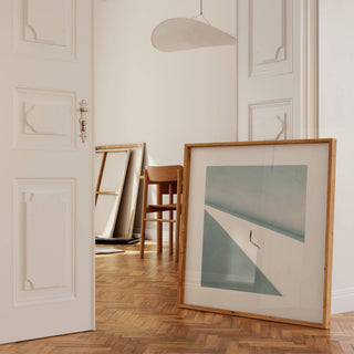 Minimalist composition art prints square evoking personal reflection