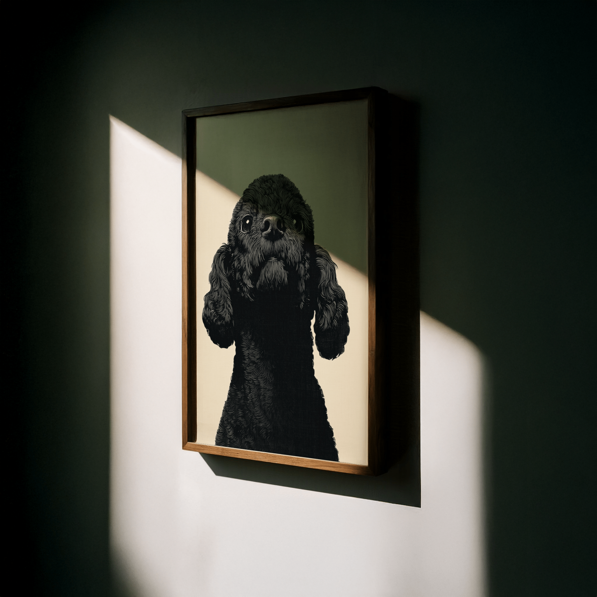 Poodle Portrait Print