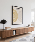 Minimalist Wall Decor design in beige and gray for hallway wall art