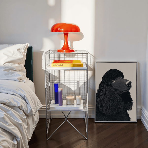 Black poodle illustration, Poodle Art Print for living spaces