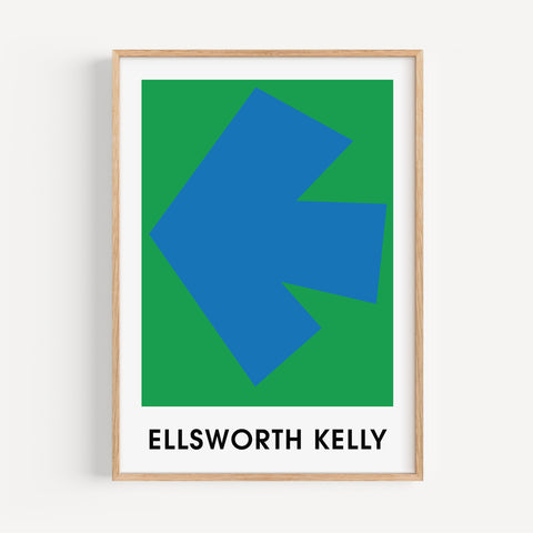 Blue Green Arrow Ellsworth Kelly modern abstract artwork
