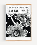 Yayoi Kusama Prints - Black and White Floral Wall Art