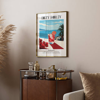 Premium-quality bar wall pictures with mixology art and bold colours