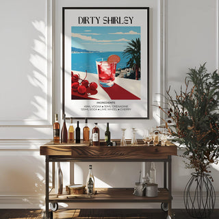 Abstract cocktail-inspired bar wall pictures for home entertainment areas