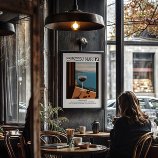 modern Espresso Martini Poster with cocktail-inspired design