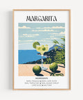 Matisse Margarita cocktail prints with coastal blues and vibrant lime accents.